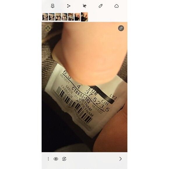 Jordan Women's Athletic Shoes in Cream and Brown - Picture 8 of 10